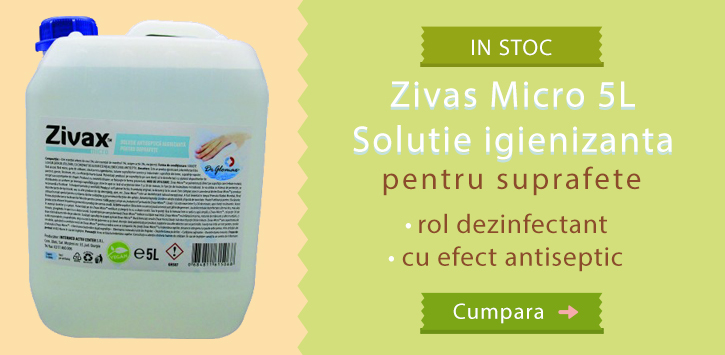 Zivax Micro solutie antiseptica igienizanta pentru suprafete, cu rol dezinfectant, 5l